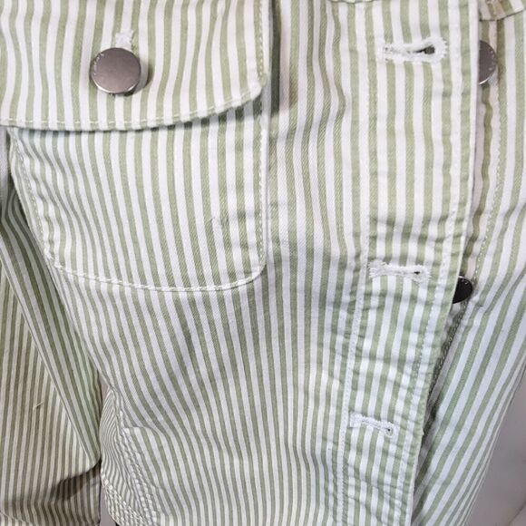 Chico's Striped Green & White Jacket - Picture 9 of 13